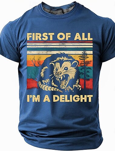  Per uomo Animale Divertente Maglietta Manica Corta maglietta Stampa 3D Girocollo Camicia Moda Quotidiano Casual Streetwear Casuale Quotidiano Nero Rosso Blu Estate Primavera Tutte le stagioni