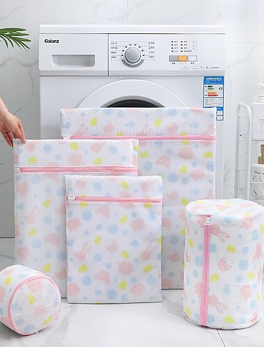  6er-Pack Wäschesäcke aus Netzstoff für Feinwäsche, Dessous-Beutel zum Waschen von Feinwäsche, Wäschesäcke aus Netzstoff, Feinwäschesack für Jeans, Blusen, Strümpfe, BHs