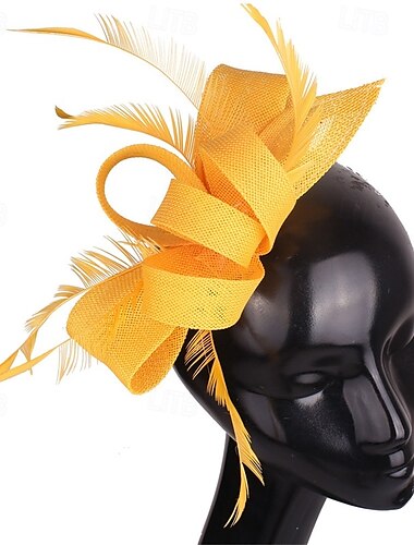  Victoria Tea Party Hut – 2025 Schleife Derby-Kleidung Hüte mit Haarnadel, 1920er 50er Jahre Feder Fascinator für Frauen