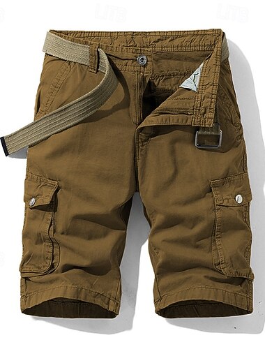 Herren Cargo-Shorts Shorts Sommershorts Mehrere Taschen Button-Down Klappentasche Einfach Komfort tragbar Knielang Outdoor Sport Täglich Mode Lässig Schwarz Blau   Herren Cargo-Shorts Shorts Sommershorts Mehrere Taschen Button-Down Klappentasche Einfach Komfort tragbar Knielang Outdoor Sport Täglich Mode Lässig Schwarz Blau