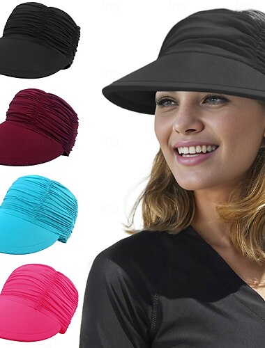  Elegante gorra unisex de secado rápido con visera para primavera. &Verano: gorra para correr transpirable que absorbe la humedad con orificio para la cola de caballo, perfecta para deportes al aire