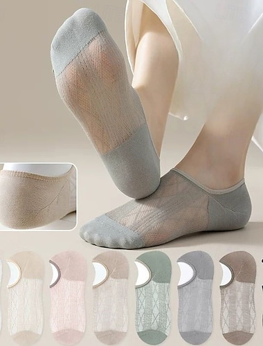  1 par de calcetines de verano casuales de malla transpirables para hombres y mujeres delgados transpirables con diseño de agujeros para máximo confort y rendimiento