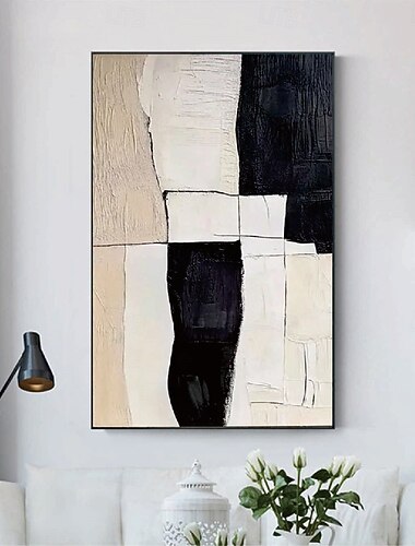  Pintura al óleo hecha a mano, arte mural wabi sabi, conjunto de 2, pintura abstracta beige sobre lienzo, un par, arte mural con textura beige, arte mural abstracto neutro, decoración bohemia para