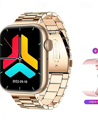  QX7 Εξυπνο ρολόι 1.85 inch Έξυπνο ρολόι Bluetooth καθιστική υπενθύμιση Ξυπνητήρι Ημερολόγιο Συμβατό με Smartphone Γυναικεία Άντρες Υπενθύμιση Μηνύματος Παρακολούθηση βημάτων Προσαρμοσμένη κλήση IP 67