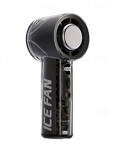 Bærbar Håndholdt Blåser med 100-Hastighets Justering LED-Skjerm AI Temp Kontroll 3000mAh Batteri USB Oppladbar Mini Blåser 12000RPM Stille Motor Kompakt Design Reise  Sommer