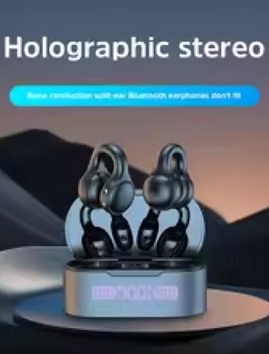  x56 True Wireless Kopfhörer TWS Ohrstöpsel Ohrclip Bluetooth 5.3 ergonomisch lange Akkulaufzeit Ladebox ideal für den Alltag Reisen Büro