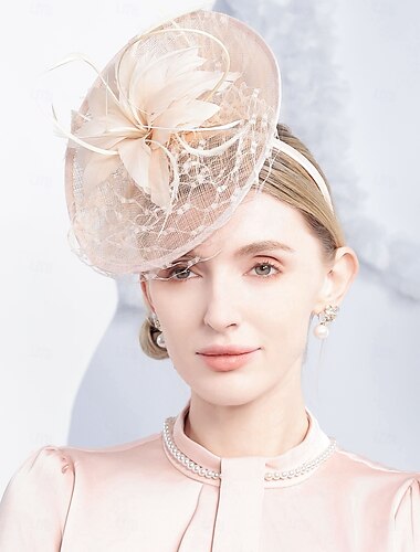  Hats Sinamay Sun Hat Saucer Hat Top Hat Wedding Tea Party Elegant Wedding With Feather Floral Headpiece Headwear