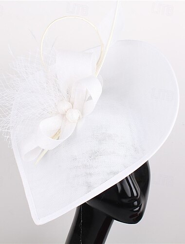  Headpiece Feathers Sinamay Wedding Evening Party Elegant Wedding With Feather Headpiece Headwear