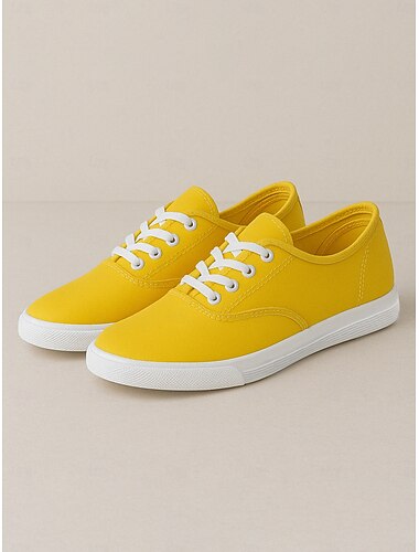  Sneakers in tela da donna: scarpe casual leggere con lacci per le uscite primaverili, lo street style e il comfort quotidiano