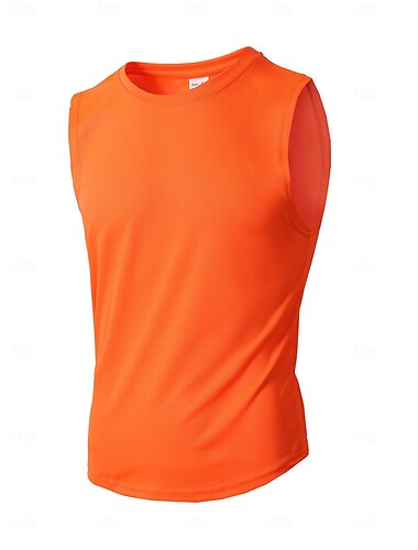  Herre Singleter Vest Underskjorte Ermeløs skjorte Ermeløs Rund hals Crewneck Sommer عادي Mote Klassisk Fritid Netting Sport Gate Avslappet Sport Svart Hvit Lysegrønn Topp T-skjorte for menn