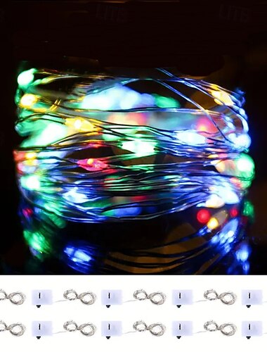  Batteriebetriebene LED-Lichterkette 10 Packungen Indoor Ballondekoration Mini LED Party Hochzeit Weihnachten Voller Sternen-Stimmungslichter