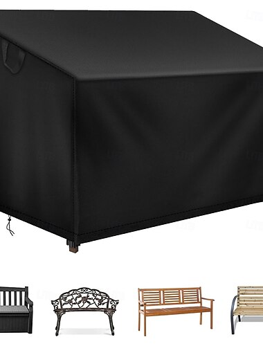  1kpl 420d oxford ulkopenkki pölysuoja huonekalujen päällinen ulkoterassi kalustepäällinen, musta