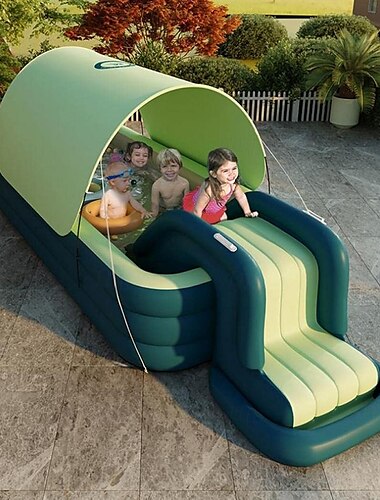  piscina gonfiabile, piscina per famiglie, piscine per bambini con ombrellone per interni, esterni, giardino, cortile