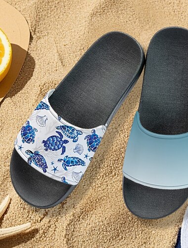  Herren-Sandalen mit Meeresschildkröten-Print – trendiger und praktischer Stil für Männer im Strandurlaub, bei Wasserparkbesuchen und Küstenspaziergängen