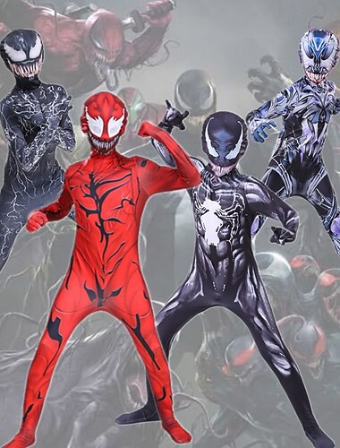  Superhjälte Gift Jumpsuit Bodysuits Onesie kostym Fest Cosplay Film-cosplay for Herr Pojkar Barn Vuxna Halloween Karnival Fest