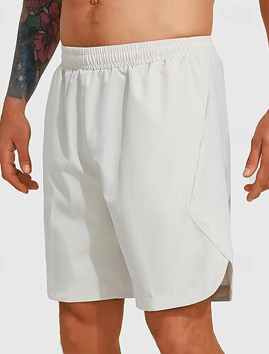  Hombre Pantalones Cortos Running pantalones cortos deportivos Militar Verano Al aire libre Ajuste regular Secado rápido Bermudas Cintura elástica Negro Azul Marino Corriendo Caza Escalada S M L XL XXL