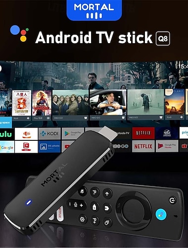  عصا تلفزيون ذكية تعمل بنظام أندرويد 14، 4K HDR10، جهاز تحكم عن بعد صوتي، نطاق مزدوج، واي فاي، بلوتوث، مشغل وسائط H313