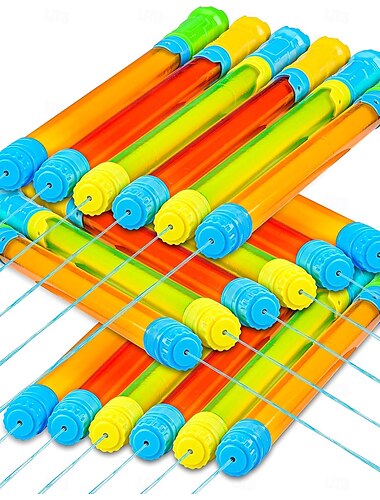  Lot de 18 pistolets à eau de 16,5 pouces, super pistolets à eau, pistolets à eau, jouets de combat pour piscine extérieure, jardin, plage, été