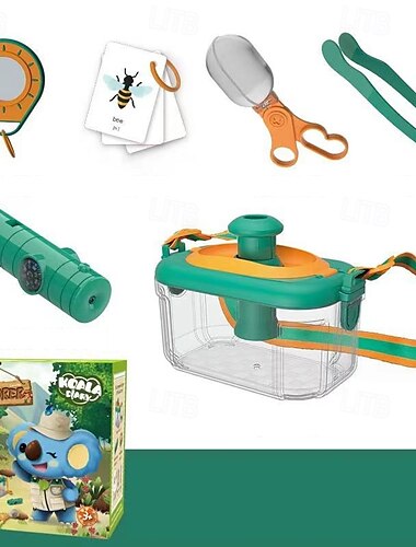  Kinder Outdoor Abenteuer Insektenbeobachtungsbox Eltern-Kind Interaktives Camping-Set Spielhaus Spielzeug Festival Geschenk