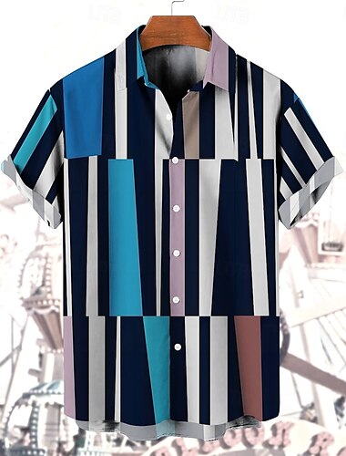  Bluse / Hemd Retro Poster Retro-Mädchen Grafik Für Herren Erwachsene Maskerade 3D-Druck Urlaub Party