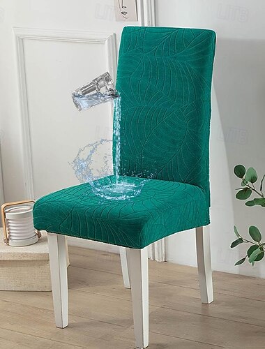  Funda elástica resistente al agua para silla de comedor, para comedor, cocina, boda, hotel, banquete, restaurante, fundas antisuciedad para silla