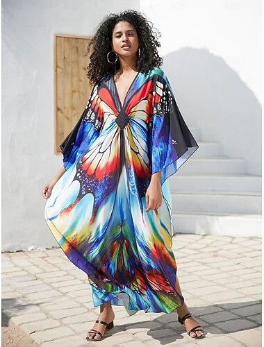  Stolz Regenbogen Kleid Kaftan Erwachsene Damen Lässig Pride Parade Pride-Monat Halloween Karneval Einfaches Karnevalskostüm