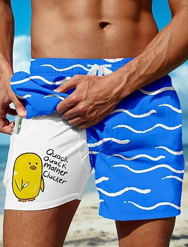  Herr Geometrisk Brud Rolig Fodrade shorts 2 i 1 simshorts Badshorts Medium Midja Hawaiisk Semester Helgdag Standkläder Sidfickor Med kompressionsfoder Elastisk dragsko i midjan Designer Kläder