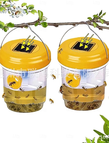  Trappole per vespe da appendere all'esterno, trappola solare per api da esterno, trappole per calabroni, acchiappa-vespe da esterno per giardino