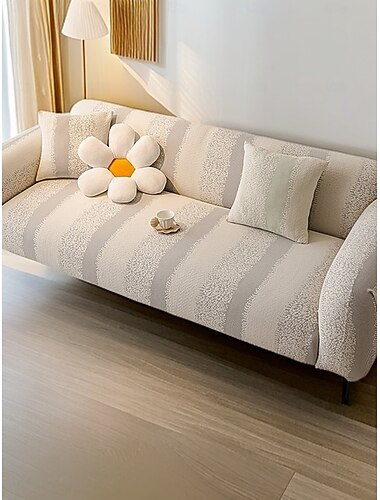  Ganzjahres-Sofabezug aus Baumwolle, modernes minimalistisches Design, haustierfreundlich, schmutzabweisend, rutschfest, staubdicht und kratzfest. Perfekt für L-förmige und 1/2/3/4-Sitzer-Sofas,