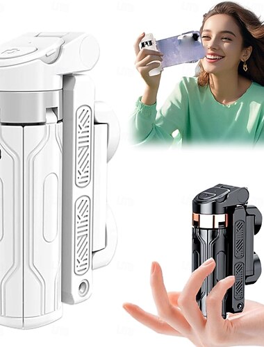  Pocketflex Mini-Stativ, 2025 Upgrade Pocket Flex Mini-Stativ, 360-Grad-Rotation Razunoth JJ02, Bluetooth 5.2 Chip Remote Selfie Stick, Vlogs, Fotografie
