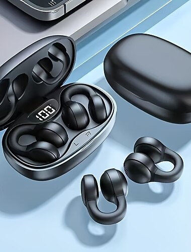  Écouteurs véritablement sans fil Bluetooth X58 5.3 avec boîte de chargement affichage LED pour les voyages et le bureau cadeau de la Saint-Valentin