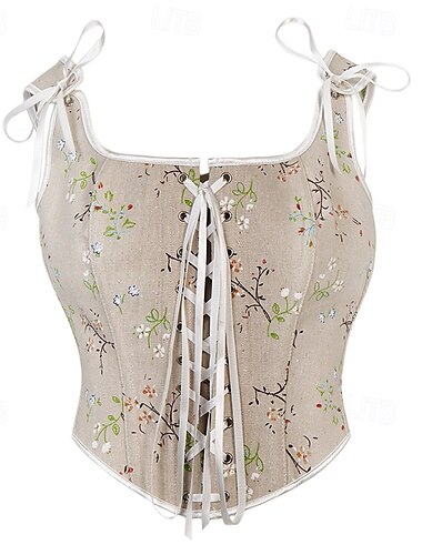  Rococo Overbuste korset Gemaskerd Bal Hoog korset Cosplay Buikcontrole Push-up Jacquard Jacquard Dames Koninklijk Maskerade Feest Carnaval van Venetië Volwassenen Korset