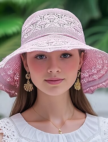  Sombrero de ala ancha con protección solar UPF, elegante sombrero de playa plegable y transpirable para mujer, lavable a mano, gran sombrero de viaje de verano.