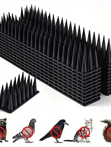  vogel- en ongediertewerende nagels duurzaam abs-kunststof voor vogels, eekhoorns, katten, wasberen en kraaien - ideaal voor buitenomheiningen en dakbescherming