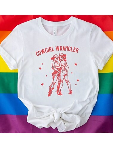  Camiseta LGBTQ de vaquera de Brokeback Mountain con arcoíris, camisetas del orgullo, gráfico del orgullo para parejas, hombres, mujeres, adultos, mascarada, estampado en caliente, desfile del orgullo,