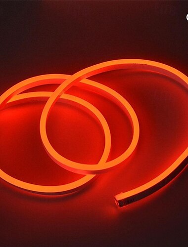  1m 2m 3M Lampes néon 150-300-450-750-1500-3000-3750-4500 LED Néon souple Blanc Chaud Blanc Rouge Bandes lumineuses LED Créatif Soirée Extérieur 220-240 V