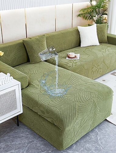  Housses de canapé extensibles, housse de canapé sectionnelle pour chiens, housses jacquard pour causeuse, en forme de L, 3 places, en forme de U, protection de canapé lavable pour fauteuil