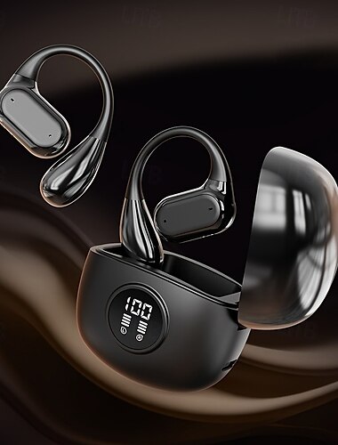  Q17 True Wireless Ørepropper Bluetooth 5.3 Øreklips TWS Hodetelefoner LED Skjerm Lang Batterilevetid Reising  Sykling