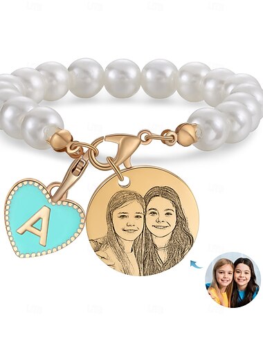  Personalisierter Fotoanhänger mit Initialen für Tassen, personalisierter Buchstaben- und Bild-Schlüsselanhänger, Geschenk für Freunde und Liebhaber der Familie, praktischer Becher zum Geburtstag