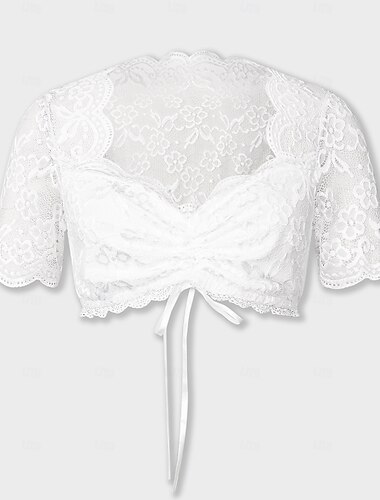  Oktoberfest bier Internationaal Bierfestival Kostuum Dirndl-blouse Oktoberfest / bier Bavarian Wiesn Weiden Dames Doek in traditionele stijl Top