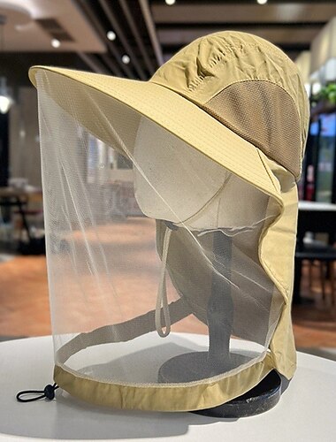  Sombreros para exteriores para hombres y mujeres, a prueba de mosquitos e insectos, sombreros de pesca, sombreros para el sol para montañismo, sombreros para el sol de ala ancha con protección UV,