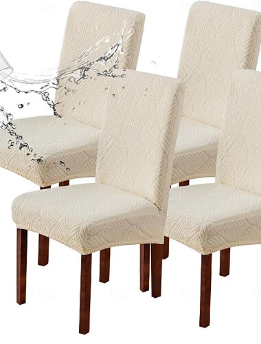  1 funda impermeable para silla de comedor, elástica, para silla Parsons, para comedor, cocina, funda protectora, extraíble y lavable.