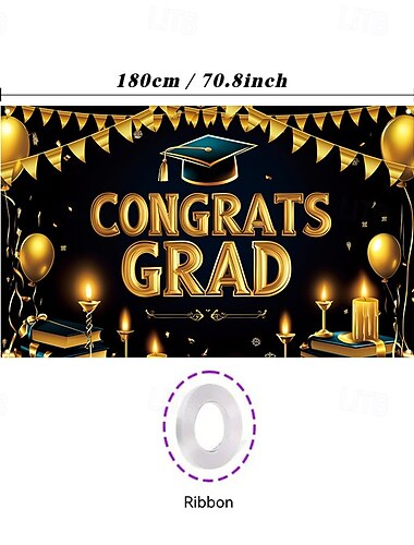  Herzlichen Glückwunsch Grad Banner Abschluss Hintergrund Abschlussdekorationen 2025 Herzlichen Glückwunsch Absolvent Banner Grad Dekorationen Patios Garten Schule