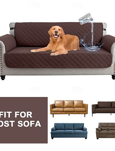  Fundas de sofá 100% impermeables Funda de sofá Funda de sofá Funda reclinable para Perros, Protector de sofá Funda de sofá Antideslizante para sofá de 1/2/3/4 Cojín Protector de Muebles reclinables