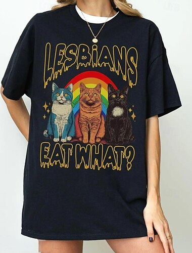  Camiseta de gato arcoíris LGBTQ para lesbianas, camisetas del orgullo, gráfico del orgullo para parejas, hombres, mujeres, adultos, mascarada, estampado en caliente, desfile del orgullo, mes del
