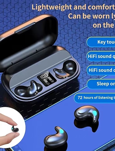  x57 draadloze in-ear bluetooth 5.3 oordopjes met hifi stereogeluid lange batterijduur voor sport en gamen