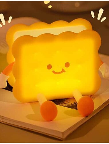  1 pc led nachtlicht nachmittag tee serie hamburger silikon kindergarten nachtlicht süße burger dimmbar