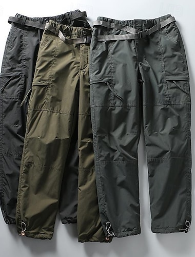  Miesten Reisitaskuhousut Vaellushousut Taktiset housut Asevoimat Ulko- Normaali Vedenkestävä Housut Musta Armeijan vihreä Metsästys Kiipeily Telttailu / Retkely / Luolailu S M L XL XXL