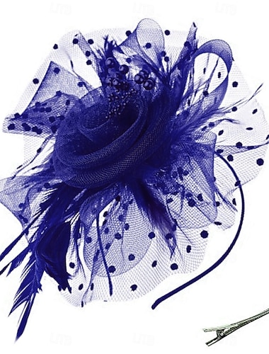  Fascinators hoed bloemen mesh theefeest hoed fascinator sluier hoofdband voor vrouwen feest bruiloft