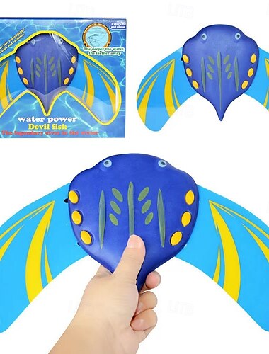  Jouet poisson diable réglable, nageoire de poisson, jouet de piscine, poisson d'eau, enfants, planeurs de plage sous-marins, jouet de piscine poisson diable, jouets de piscine